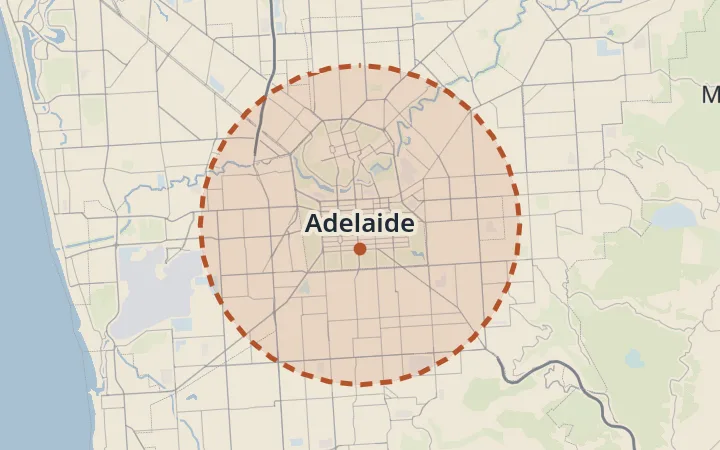 Map of Adelaide