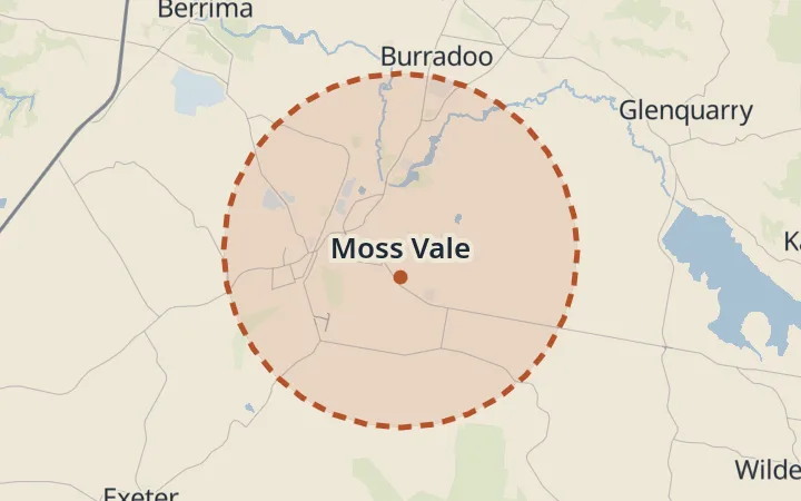 Map of Moss Vale