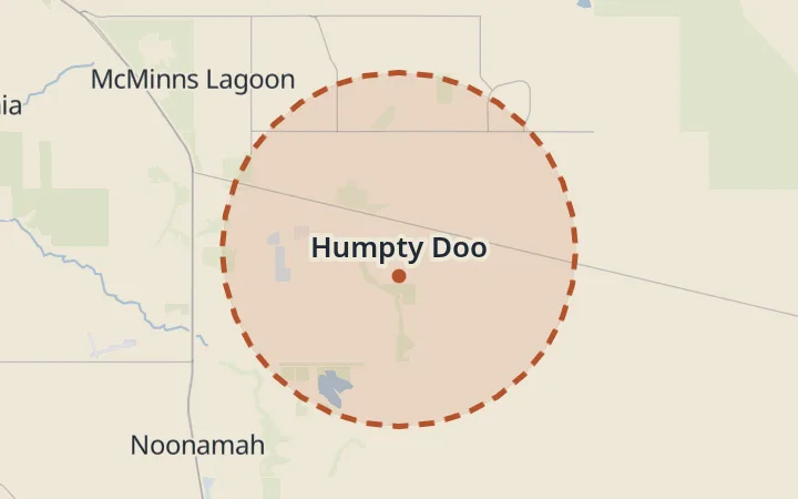 Map of Humpty Doo