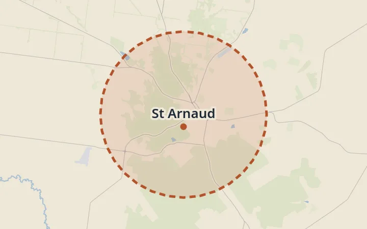 Map of St Arnaud