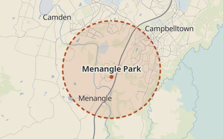 Map of Menangle Park