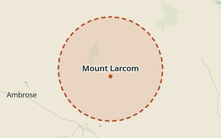 Map of Mount Larcom