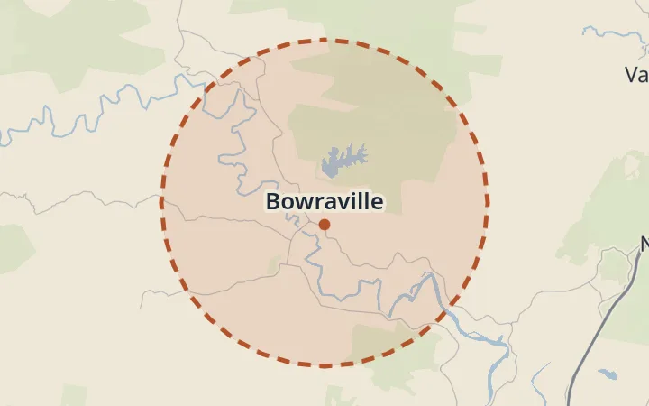 Map of Bowraville