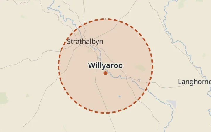 Map of Willyaroo