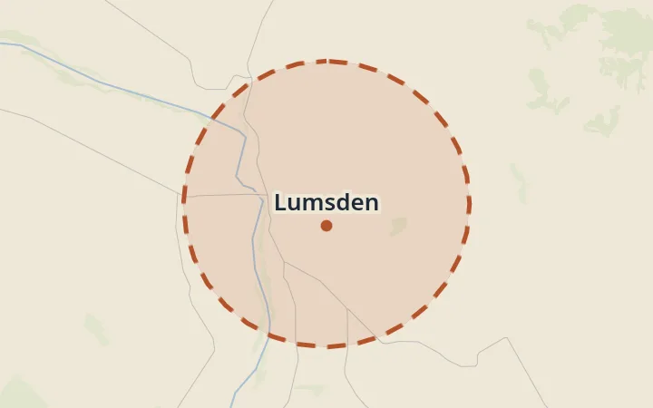 Map of Lumsden