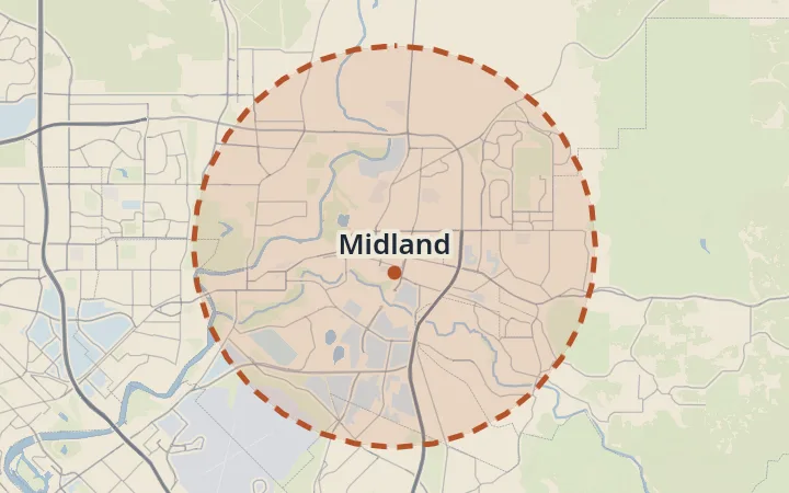 Map of Midland