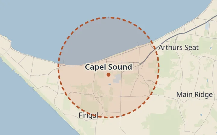 Map of Capel Sound