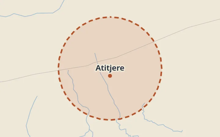 Map of Atitjere