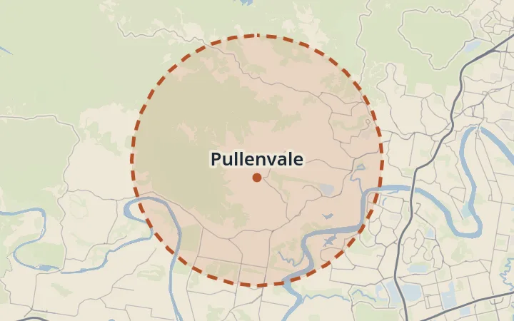 Map of Pullenvale