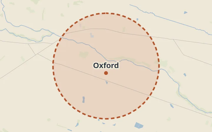 Map of Oxford