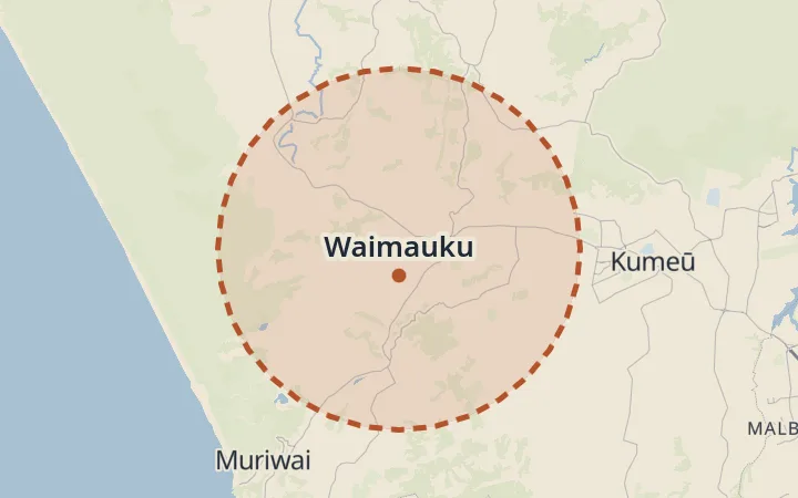 Map of Waimauku