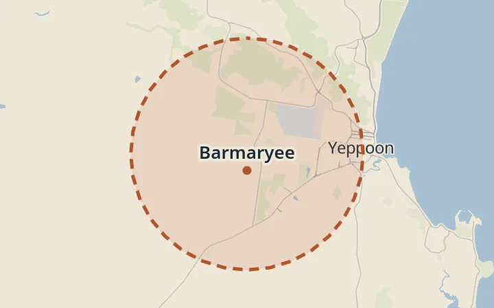 Map of Barmaryee