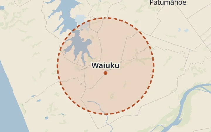 Map of Waiuku