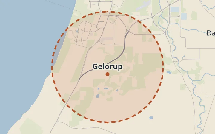 Map of Gelorup
