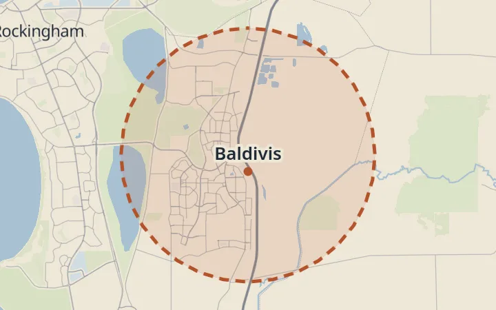 Map of Baldivis