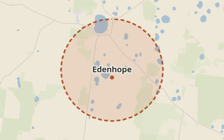 Map of Edenhope
