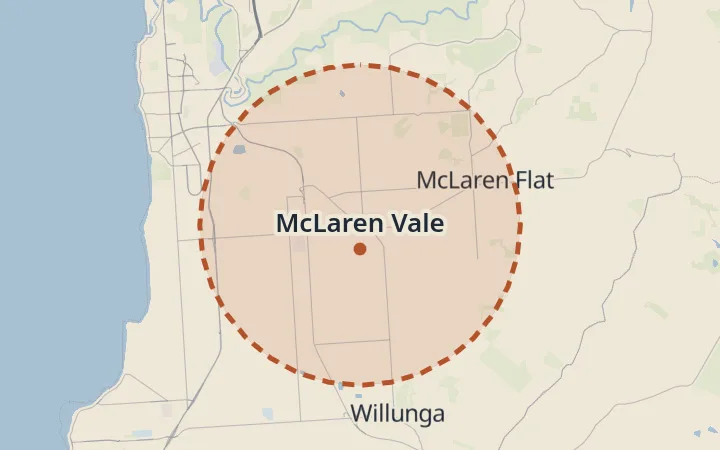 Map of McLaren Vale