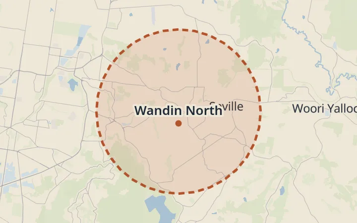 Map of Wandin North
