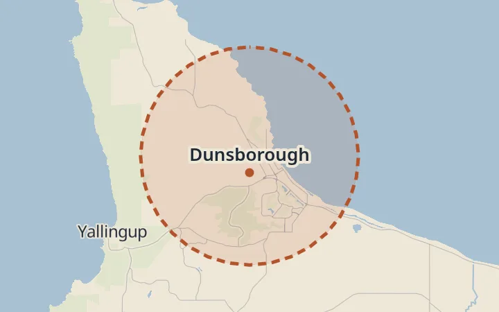 Map of Dunsborough