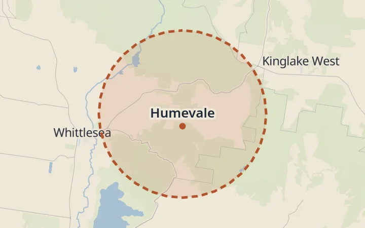 Map of Humevale