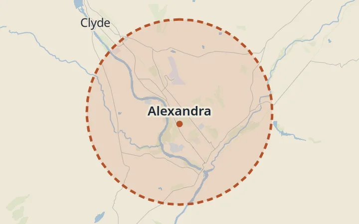 Map of Alexandra