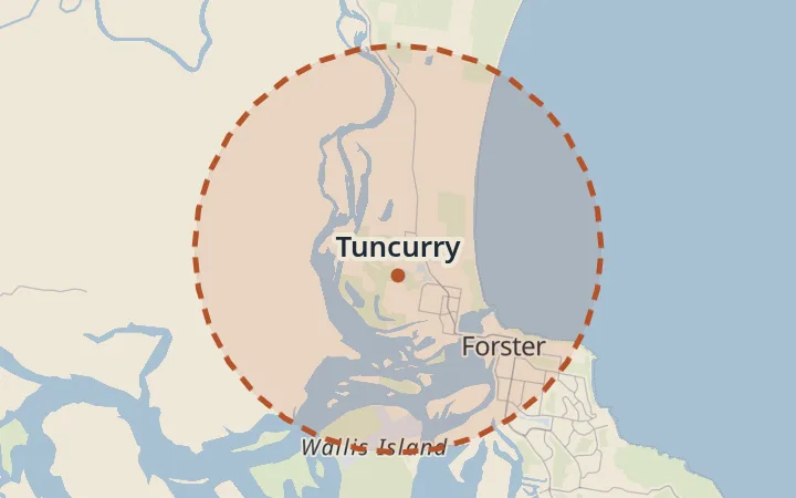 Map of Tuncurry