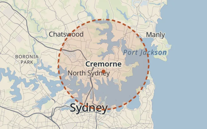 Map of Cremorne