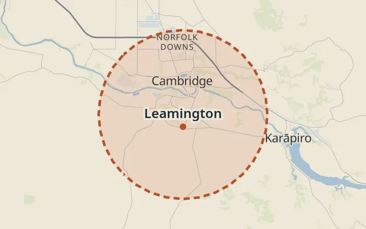 Map of Leamington