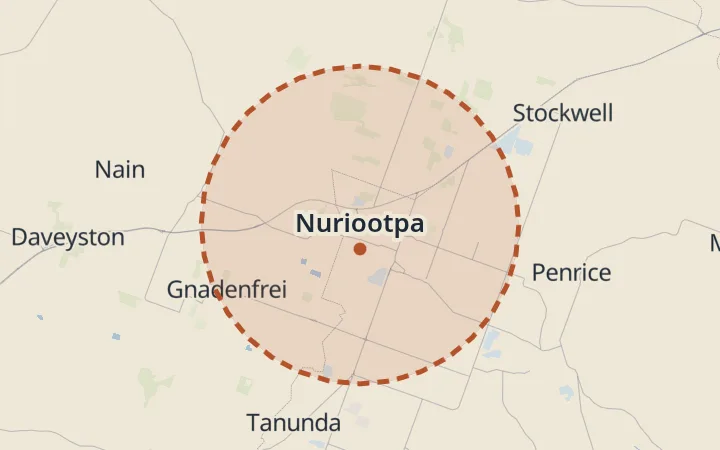 Map of Nuriootpa