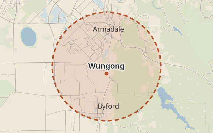 Map of Wungong