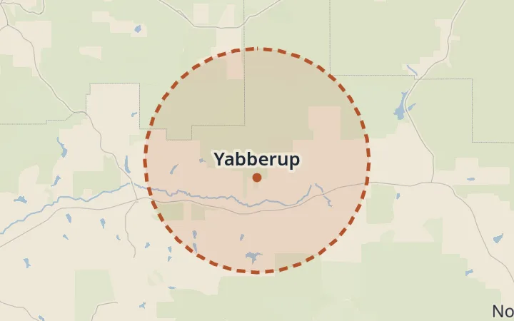 Map of Yabberup