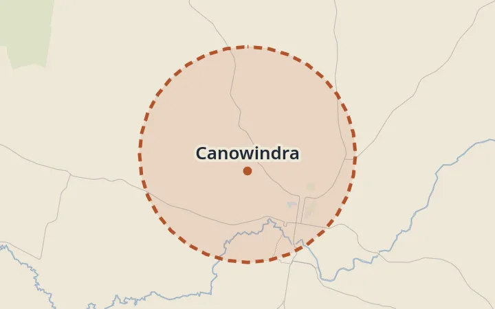 Map of Canowindra