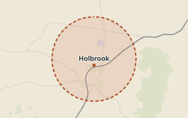 Map of Holbrook