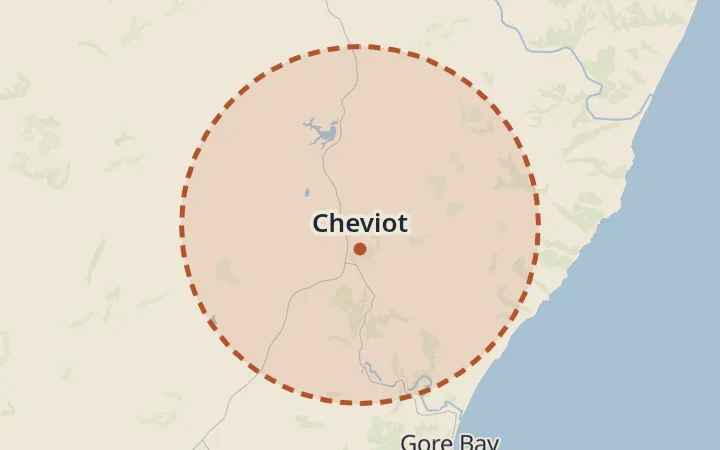 Map of Cheviot
