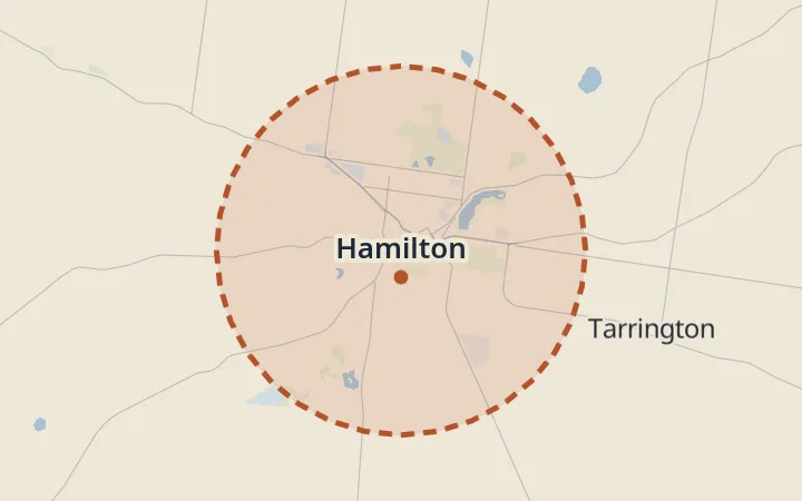 Map of Hamilton