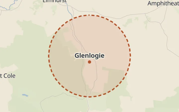 Map of Glenlogie