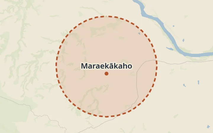 Map of Maraekākaho