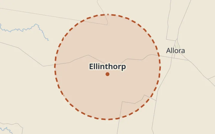 Map of Ellinthorp