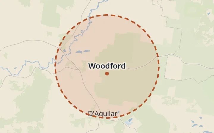 Map of Woodford