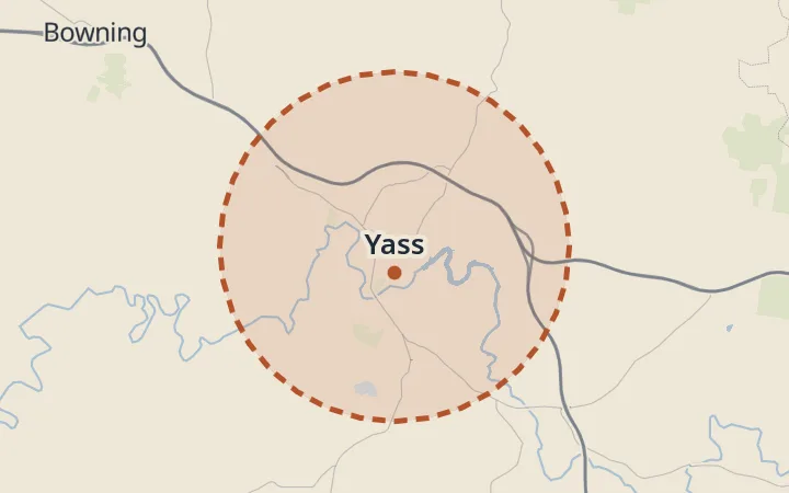 Map of Yass