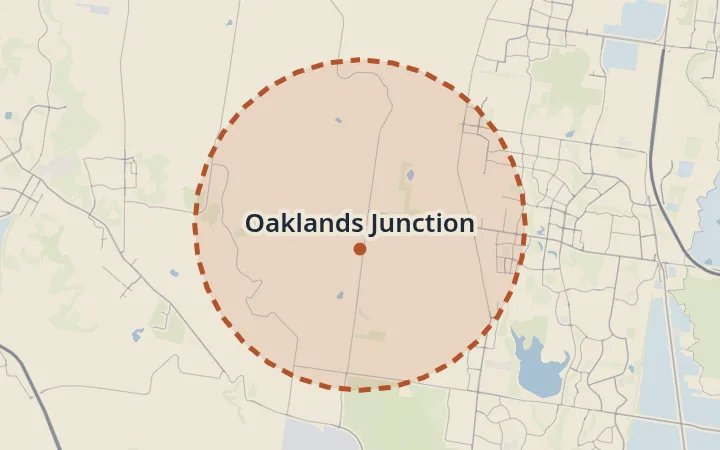Map of Oaklands Junction