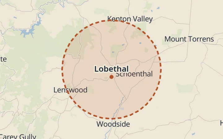 Map of Lobethal