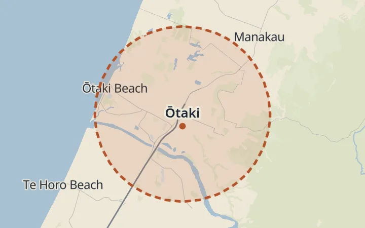 Map of Ōtaki
