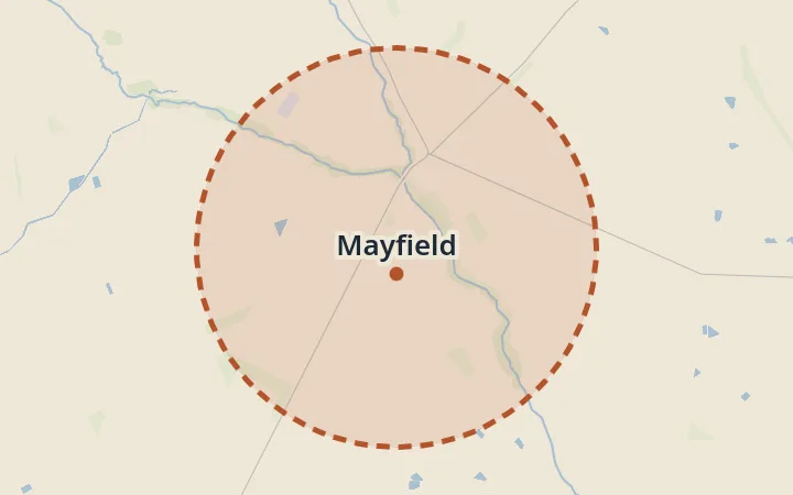 Map of Mayfield