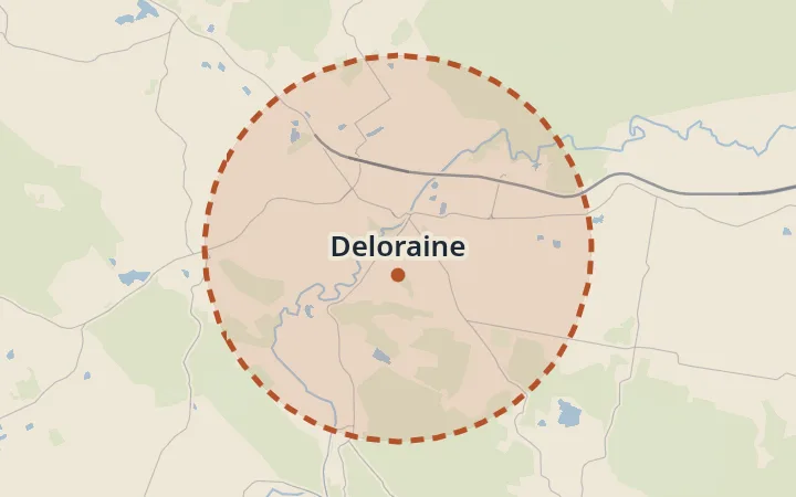 Map of Deloraine