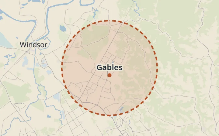 Map of Gables
