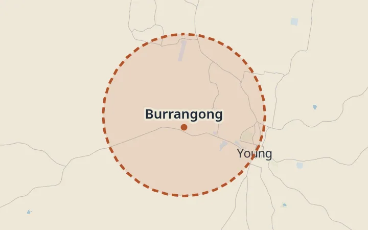 Map of Burrangong