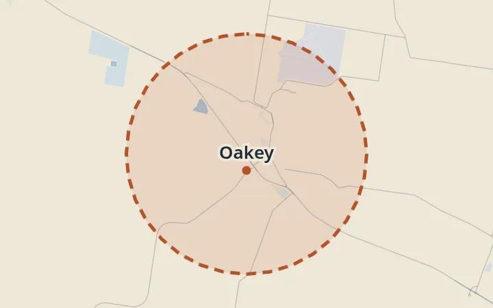 Map of Oakey