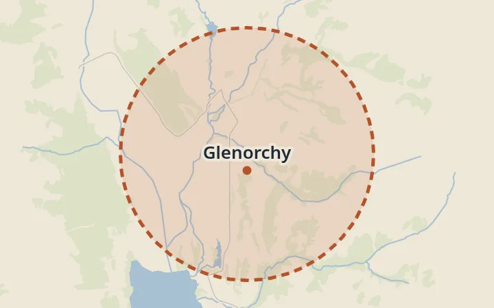 Map of Glenorchy