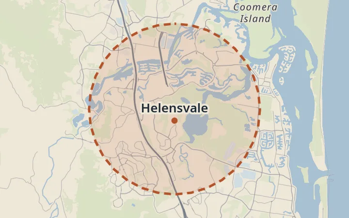Map of Helensvale